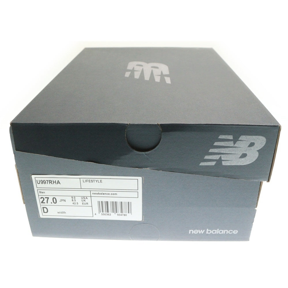 New Balance(ニューバランス) U997RHA 997R スエード ローカットスニーカー グレー US9/27cm
