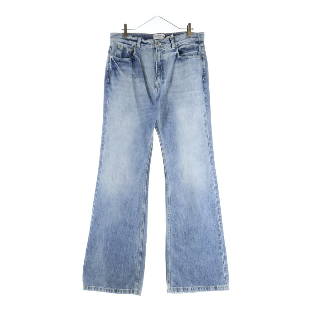 BALENCIAGA(バレンシアガ) Flared Pants Blue Authentic Ring フレアド