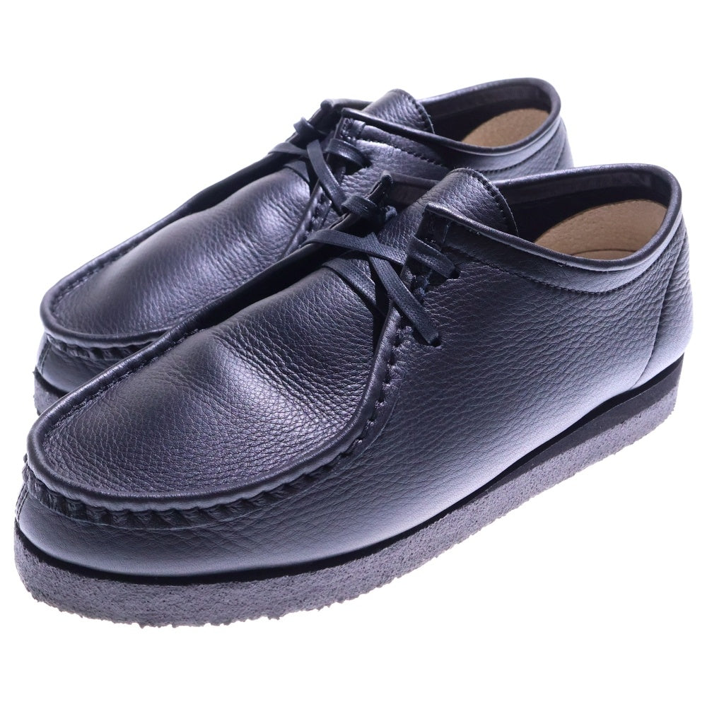 STILL BY HAND(スティルバイハンド) カウレザー クレープソール チロリアンシューズ ローカットスニーカー ブラック GD09233