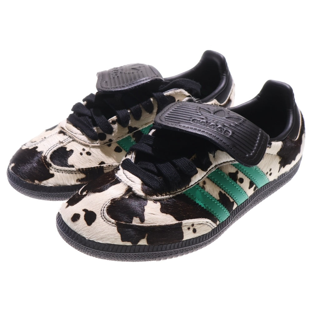 adidas(アディダス) WMNS SAMBA LT ウィメンズ サンバ ロングタン ローカットスニーカー カウプリント ブラック/ホワイト US6/23cm JS3930