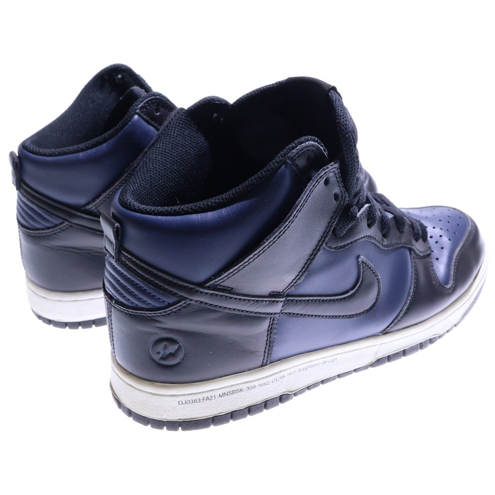 NIKE(ナイキ) ×Fragment DUNK HIGH TOKYO フラグメント ダンク 東京 ハイカットスニーカー ネイビー US9.5/27.5cm DJ0383-400