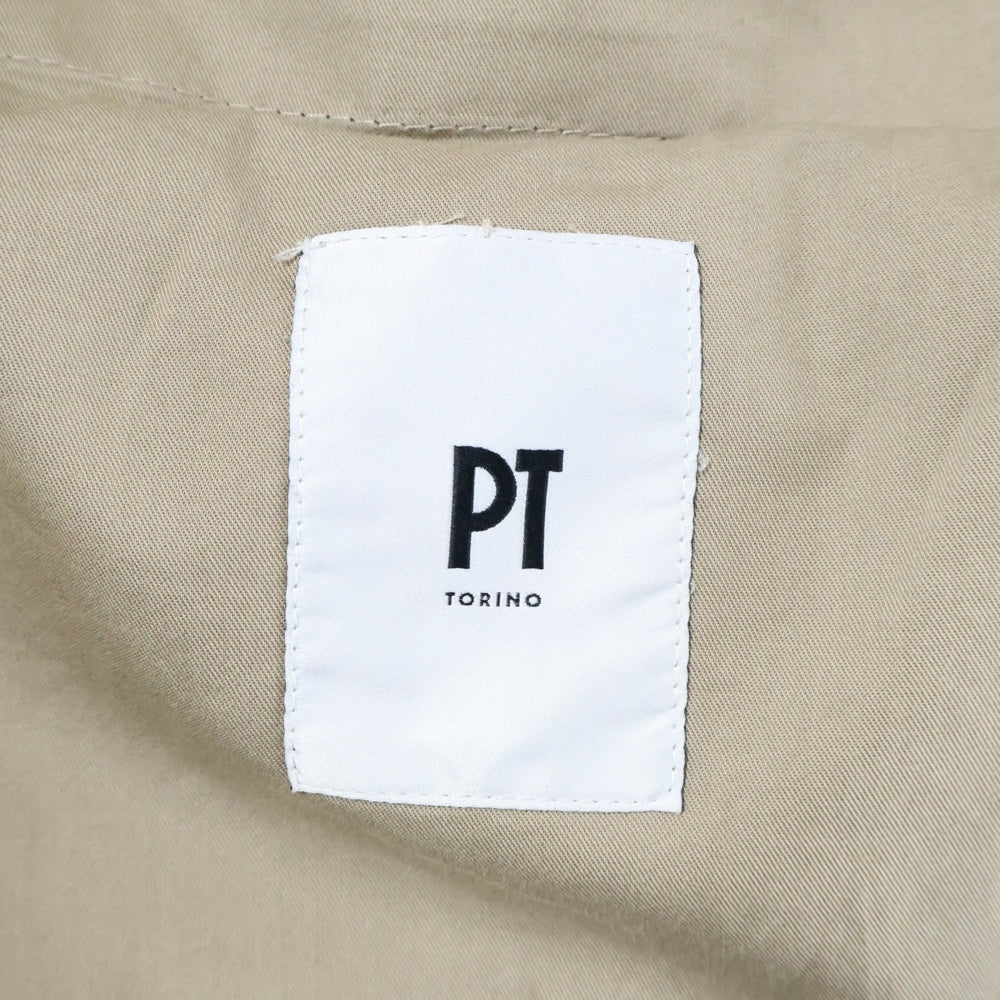 PT TORINO(ピーティートリノ) REBEL FIT コットン 2タック センタープレス スラックスパンツ ブラック LBPT PRD1 0010