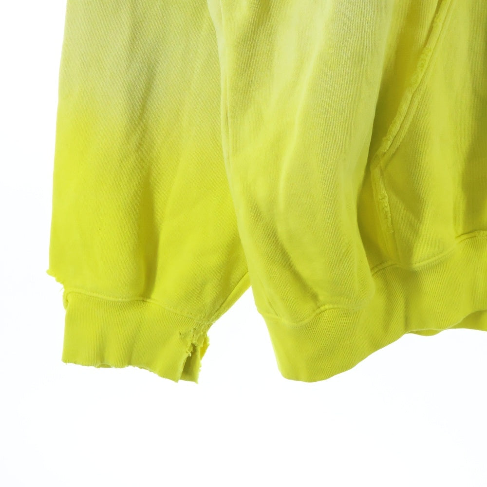 BALENCIAGA(バレンシアガ) 21AW OVERSIZED HOODIE オーバーサイズ デストロイ プルオーバーフーディー パーカー スウェット イエロー 651799 TJVN8