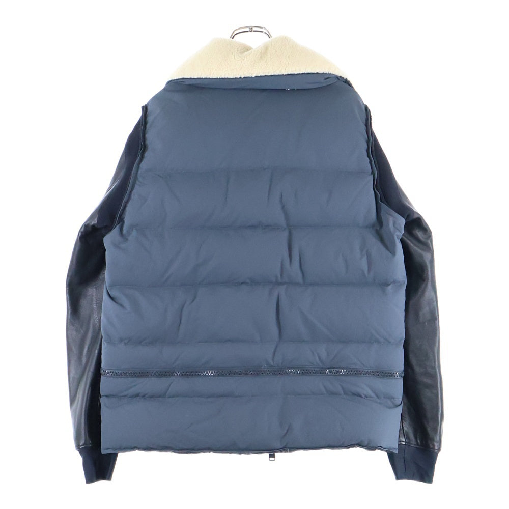 UNDERCOVER(アンダーカバー) 17AW High Neck Arm Leather Boa Blouson ハイネック アームレザースイッチング ボア ブルゾン ジャケット ブラック UCT4202