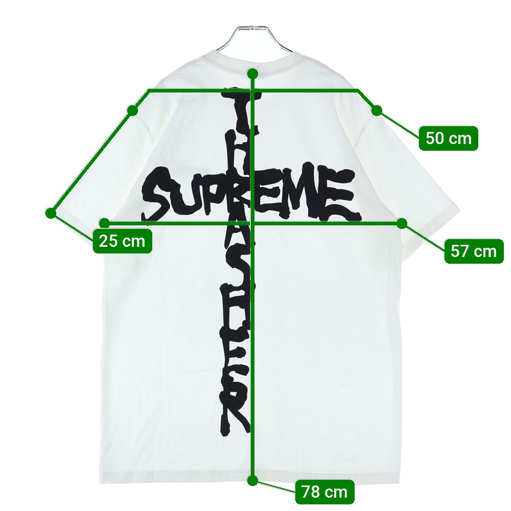 SUPREME(シュプリーム) 24AW ×THRASHER Cross Tee スラッシャー クロス プリント 半袖Tシャツ カットソー ホワイト