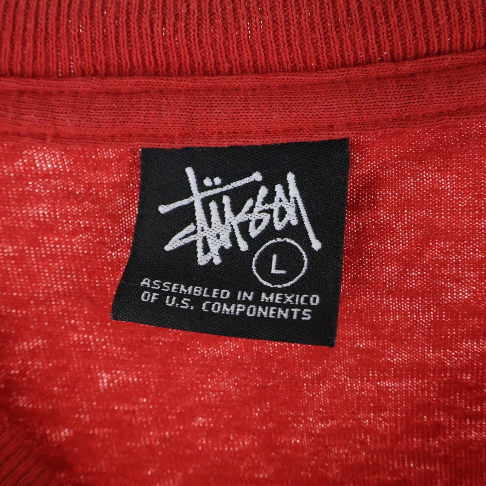 STUSSY(ステューシー) KIDS PHOTO TEE キッズフォト プリント 半袖Tシャツ カットソー レッド