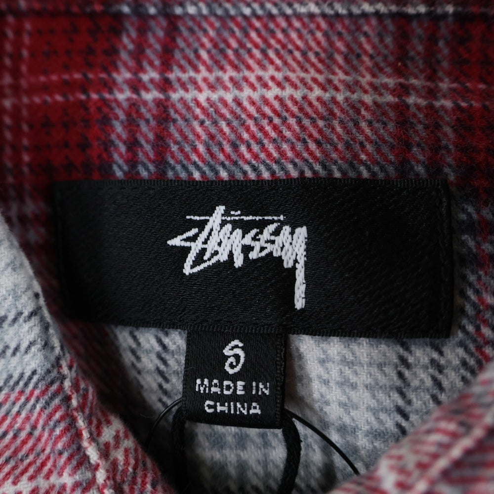 STUSSY(ステューシー) DAX PLAID SHIRT ダックス プレイド チェック 長袖シャツ レッド