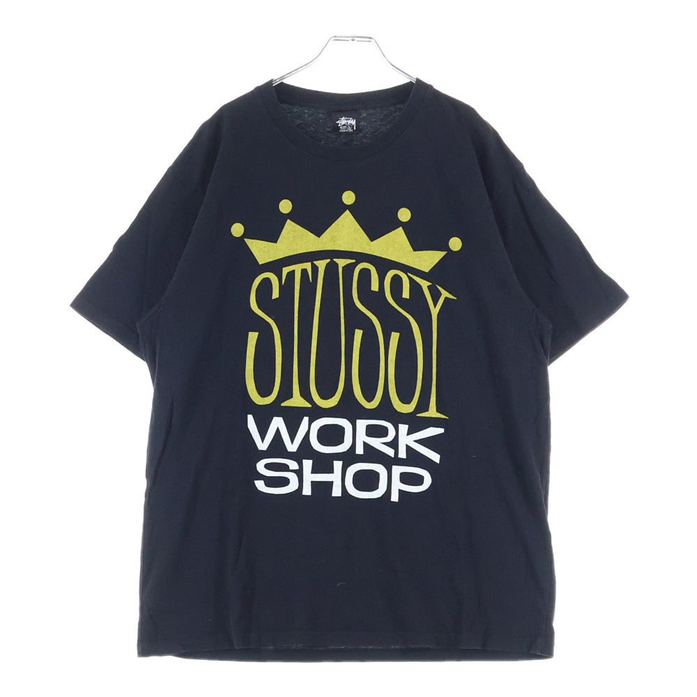 STUSSY(ステューシー) ×OUR LEGACY KING SIZE PIGMENT DYED TEE アワーレガシー キングサイズ ピグメントダイ 半袖Tシャツ カットソー ブラック