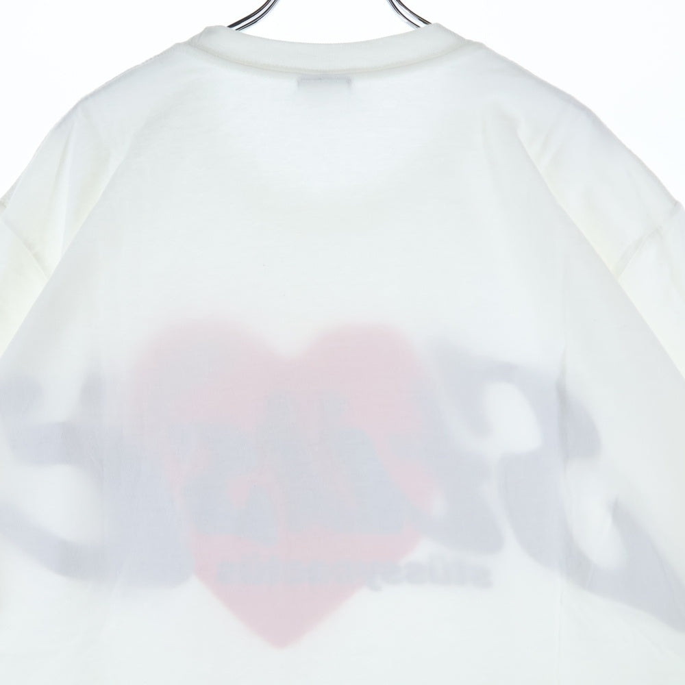 STUSSY(ステューシー) ×CPFM HERAT TEE カクタスプラントフリーマーケット ハート プリント 半袖Tシャツ カットソー ホワイト