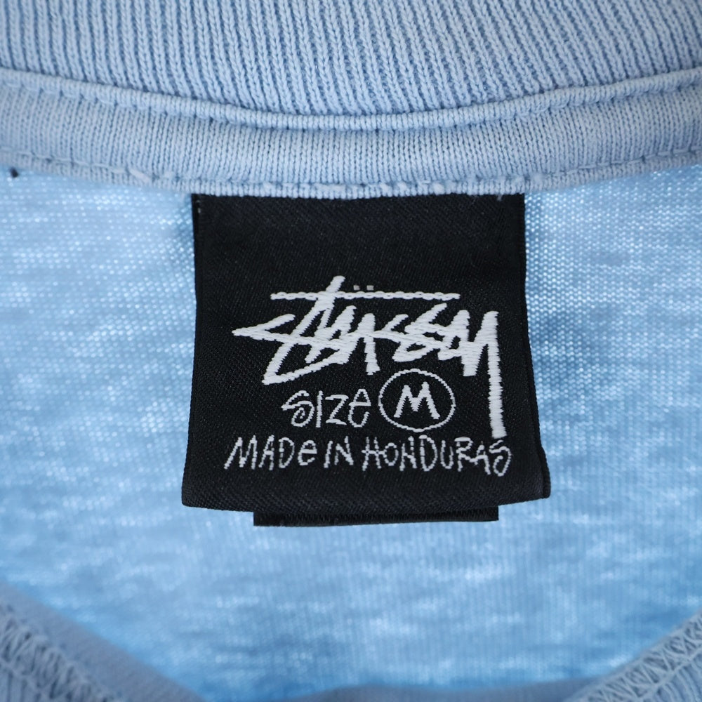STUSSY(ステューシー) ×OUR LEGACY WORK SHOP TEE アワーレガシー ワークショップ プリント 半袖Tシャツ カットソー ブルー