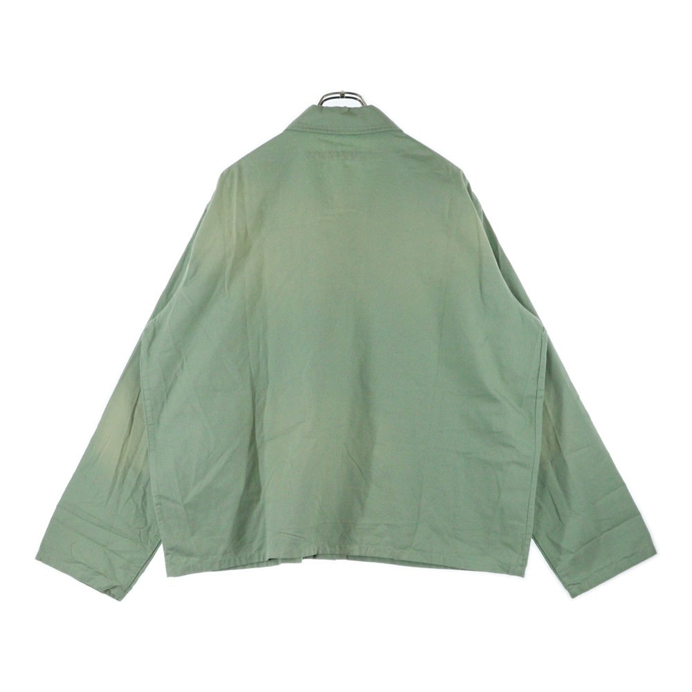 NO BRAND(ノーブランド) STOCKHOLM SURFBOARD CLUB ストックホルムサーフボードクラブ COACH JACKET コーチ ロゴエンブロイダリー ジャケット グリーン