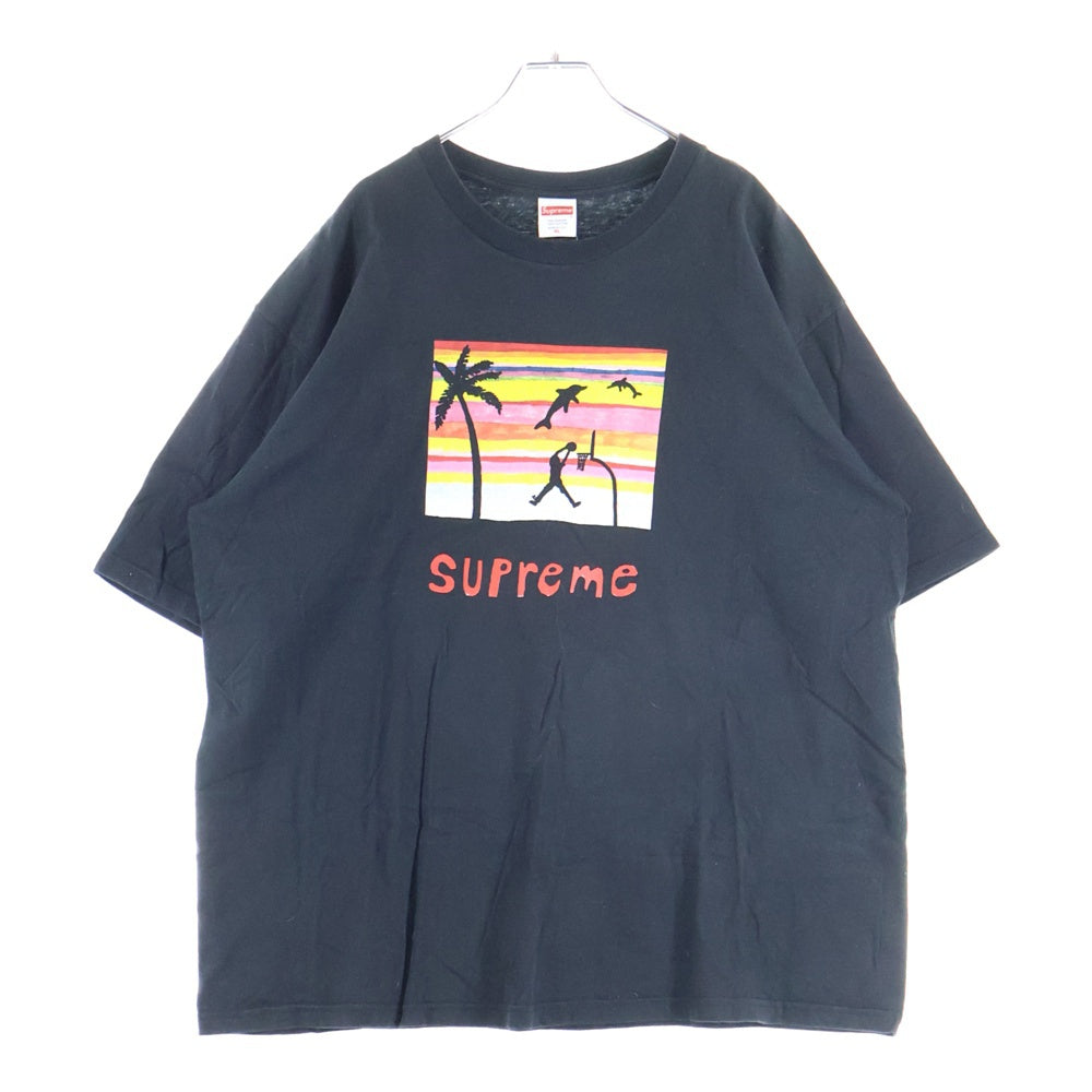 SUPREME(シュプリーム) 21SS Dunk Tee ダンク プリント 半袖Tシャツ カットソー ブラック