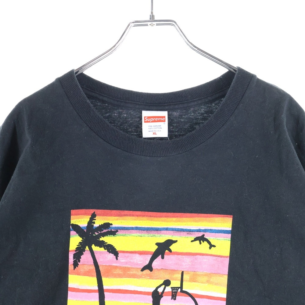 SUPREME(シュプリーム) 21SS Dunk Tee ダンク プリント 半袖Tシャツ カットソー ブラック