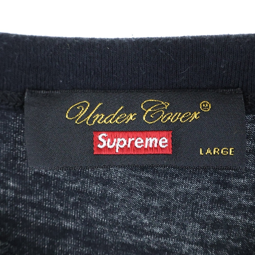 SUPREME(シュプリーム) 23SS ×UNDERCOVER REBELGODS Football Top アンダーカバー フロントプリント フットボール 半袖Tシャツ カットソー ブラック