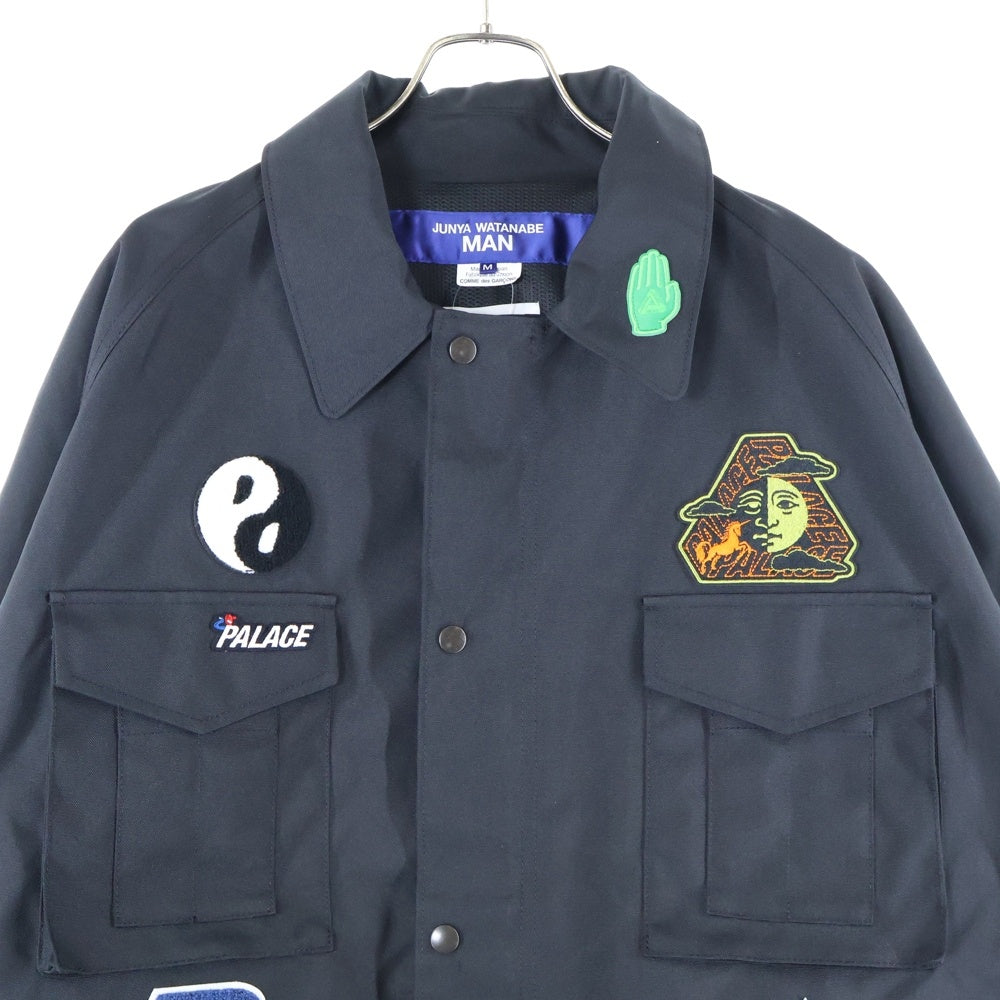 JUNYA WATANABE COMME des GARCONS(ジュンヤワタナベ コムデギャルソン) 24SS ×PALACE SKATEBOARDS W-NAME JACKET パレススケートボード ダブルネーム ジャケット ブラック WM-J013