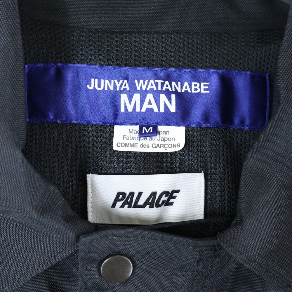 JUNYA WATANABE COMME des GARCONS(ジュンヤワタナベ コムデギャルソン) 24SS ×PALACE SKATEBOARDS W-NAME JACKET パレススケートボード ダブルネーム ジャケット ブラック WM-J013