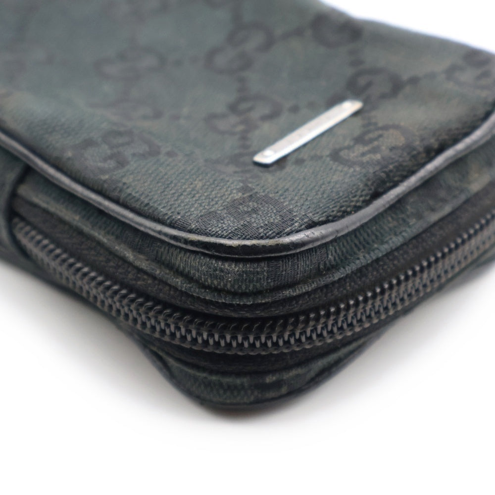 GUCCI(グッチ) GGキャンバス シガレットケース タバコケース ブラック 115249