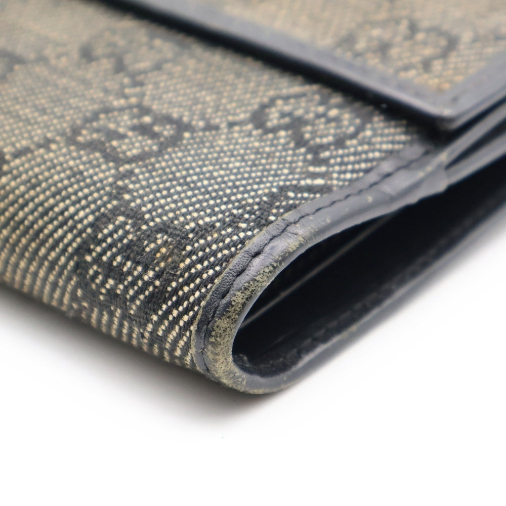 GUCCI(グッチ) GGキャンバス 二つ折り財布 ウォレット カーキ 74209