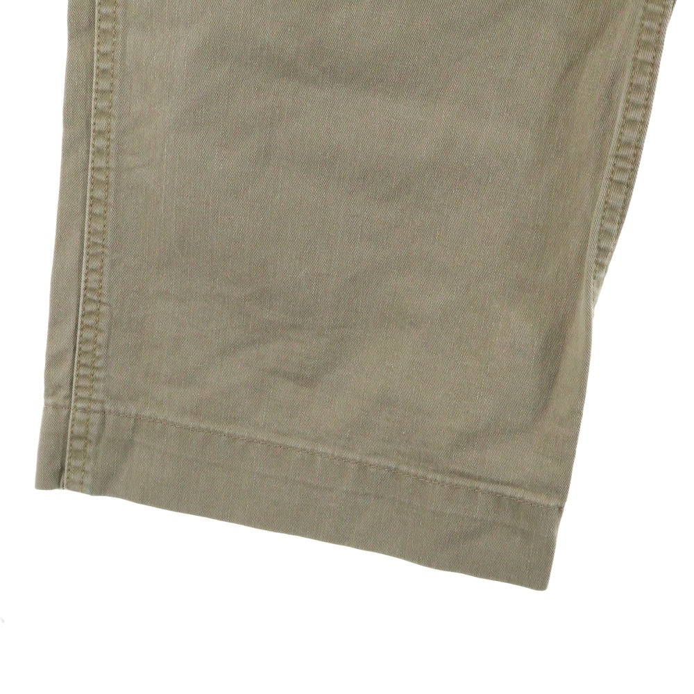 VISVIM(ヴィスヴィム) CHINO PANTS シンチバック コットン ストレート チノパンツ ベージュ VS0001456