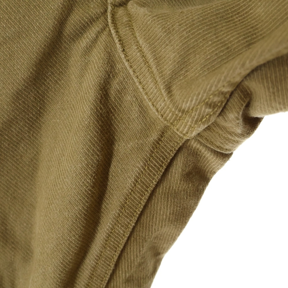 VISVIM(ヴィスヴィム) 15AW シンチバック サスペンダーボタン付き コットン ストレートパンツ ブラウン 0115205008021