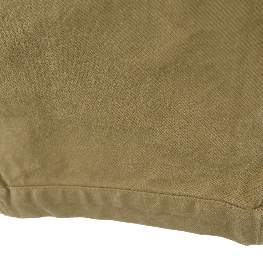 VISVIM(ヴィスヴィム) 15AW シンチバック サスペンダーボタン付き コットン ストレートパンツ ブラウン 0115205008021