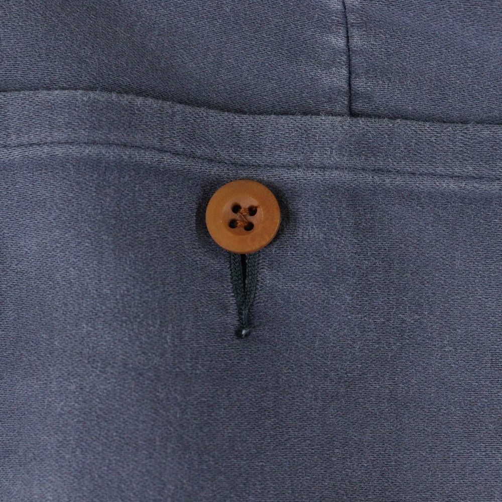 VISVIM(ヴィスヴィム) 14SS PASTORAL PANTS DMGD MOLESKIN モールスキン ボタンフライ ストレートパンツ ネイビー 0114105008013