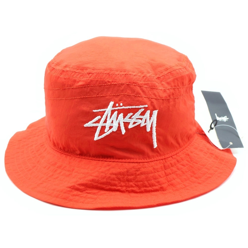 NIKE(ナイキ) 20SS ×STUSSY BUCKET HAT ステューシー ナイロン バケットハット 帽子 レッド CT8411