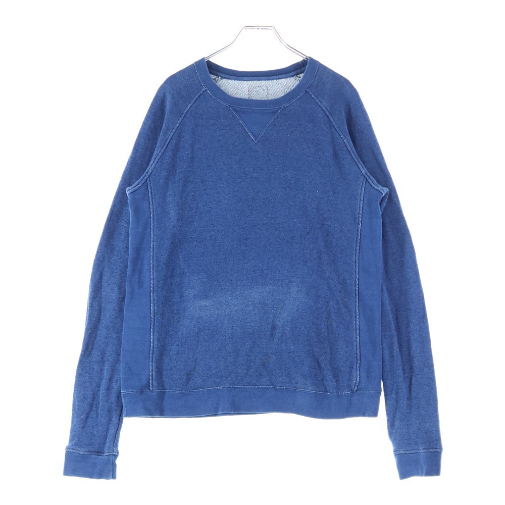 VISVIM(ヴィスヴィム) 13AW ARTISAN POLLOCK CREW LS INDIGO クルーネック スウェット トレーナー ブルー 0113205010072