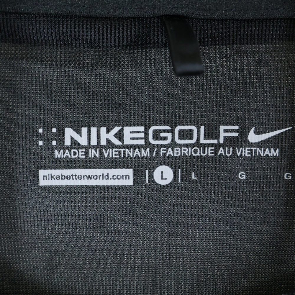 NIKE(ナイキ) ロゴプリント ジップアップ ナイロン ジャケットブラック 726402-010