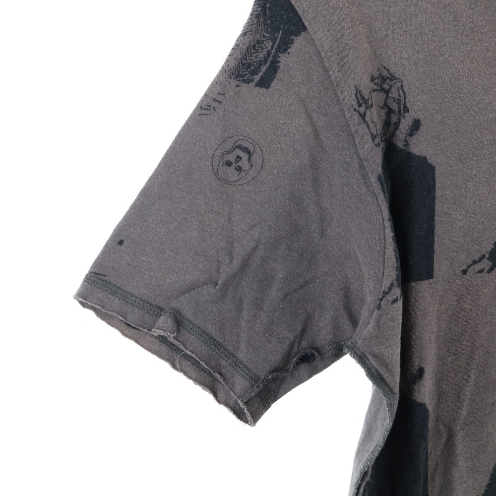 UNDERCOVER(アンダーカバー) 04AW BUT BEAUTIFUL期 ダメージ加工 クルーネック半袖Tシャツ カットソー ブラウン B224-T1