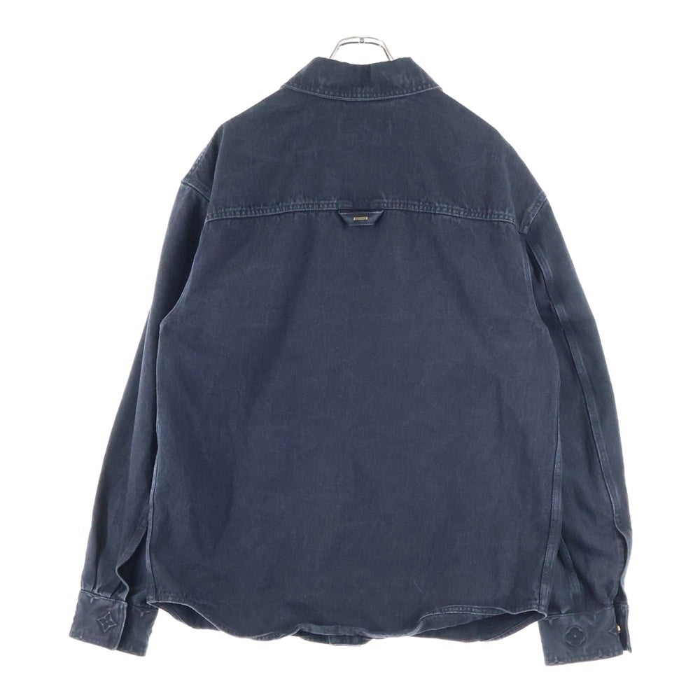 LOUIS VUITTON(ルイヴィトン) 24SS MONOGRAM EMBOSS OVERSIZED DENIM JACKET モノグラムエンボス オーバーサイズ デニムシャツジャケット ブラック RM241Q CHX HQS42W