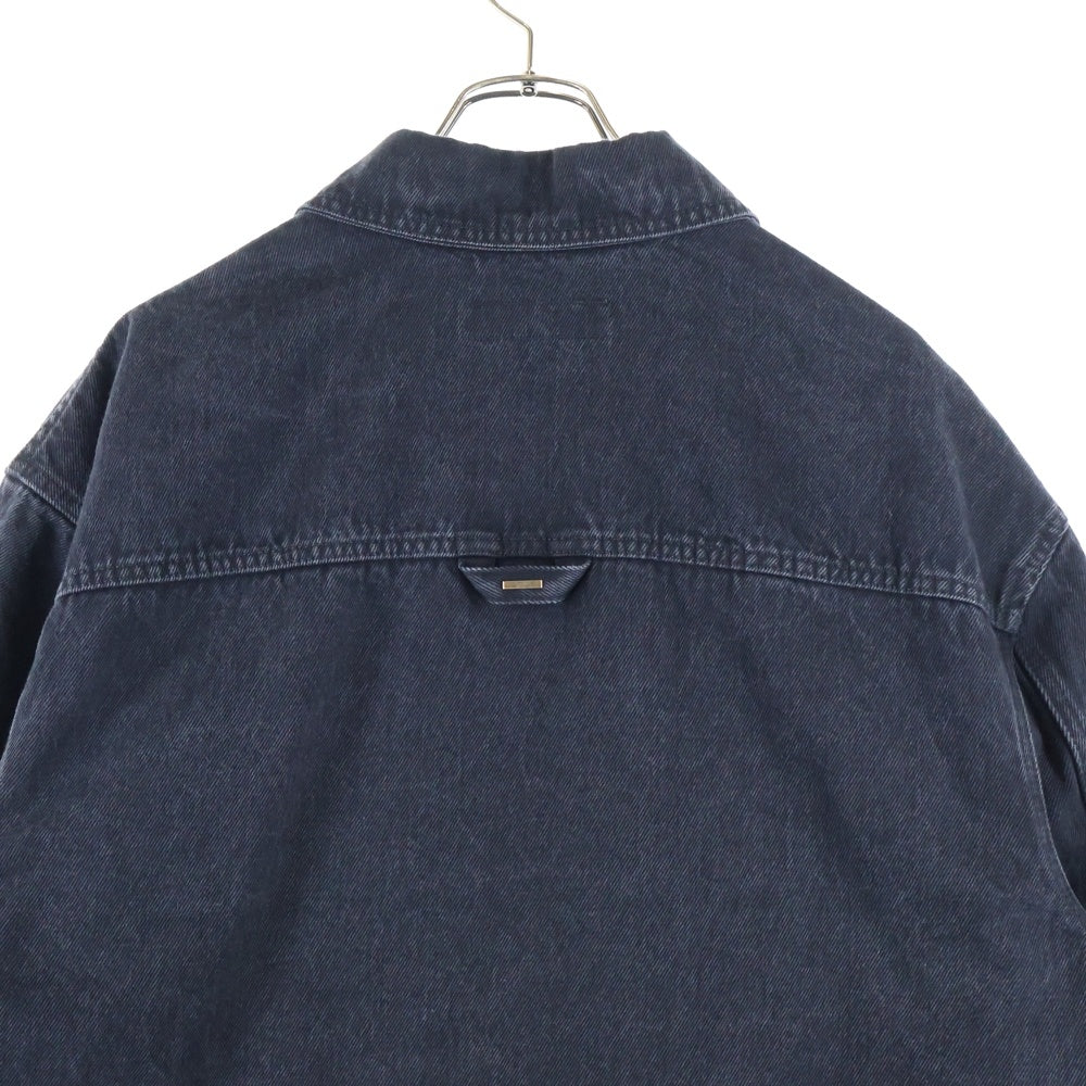 LOUIS VUITTON(ルイヴィトン) 24SS MONOGRAM EMBOSS OVERSIZED DENIM JACKET モノグラムエンボス オーバーサイズ デニムシャツジャケット ブラック RM241Q CHX HQS42W