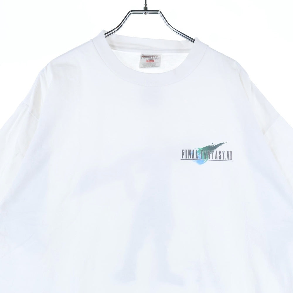VINTAGE(ヴィンテージ) 90S VINTAGE FF7 FINAL FANTASY VII ONEITA ヴィンテージ クラウドプリント クルーネック 半袖Tシャツ カットソー ホワイト