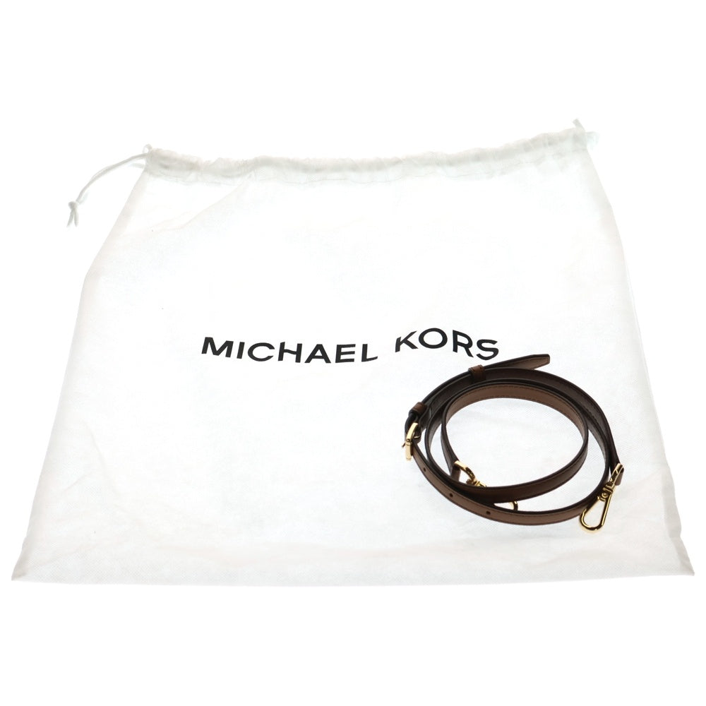 MICHAEL KORS(マイケルコース) 総柄 2WAY レザーショルダーバッグ ハンドバッグ ブラウン 35F2G5CM2V