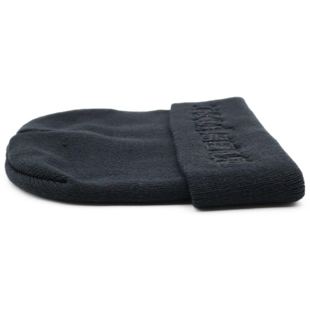 BUDSPOOL(バッズプール) CLASSIC LOGO EMBROIDERY BEANIE クラシック ロゴ エンブロイダリー ビーニー ニットキャップ 帽子 ブラック