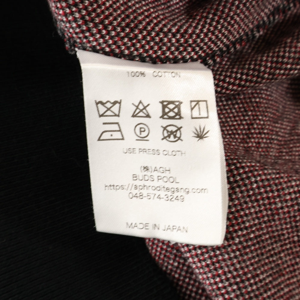 BUDSPOOL(バッズプール) ×GAKKIN 渦軍鶏 COTTON KNIT JACQUARD ガッキン コットン ジャガード クルーネック ニット セーター ブラック