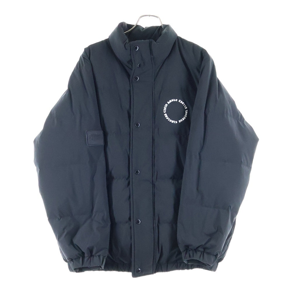 BUDSPOOL(バッズプール) CIRCLE LOGO DOWN JACKET サークルロゴ ハイネック ダウンジャケット ブラック