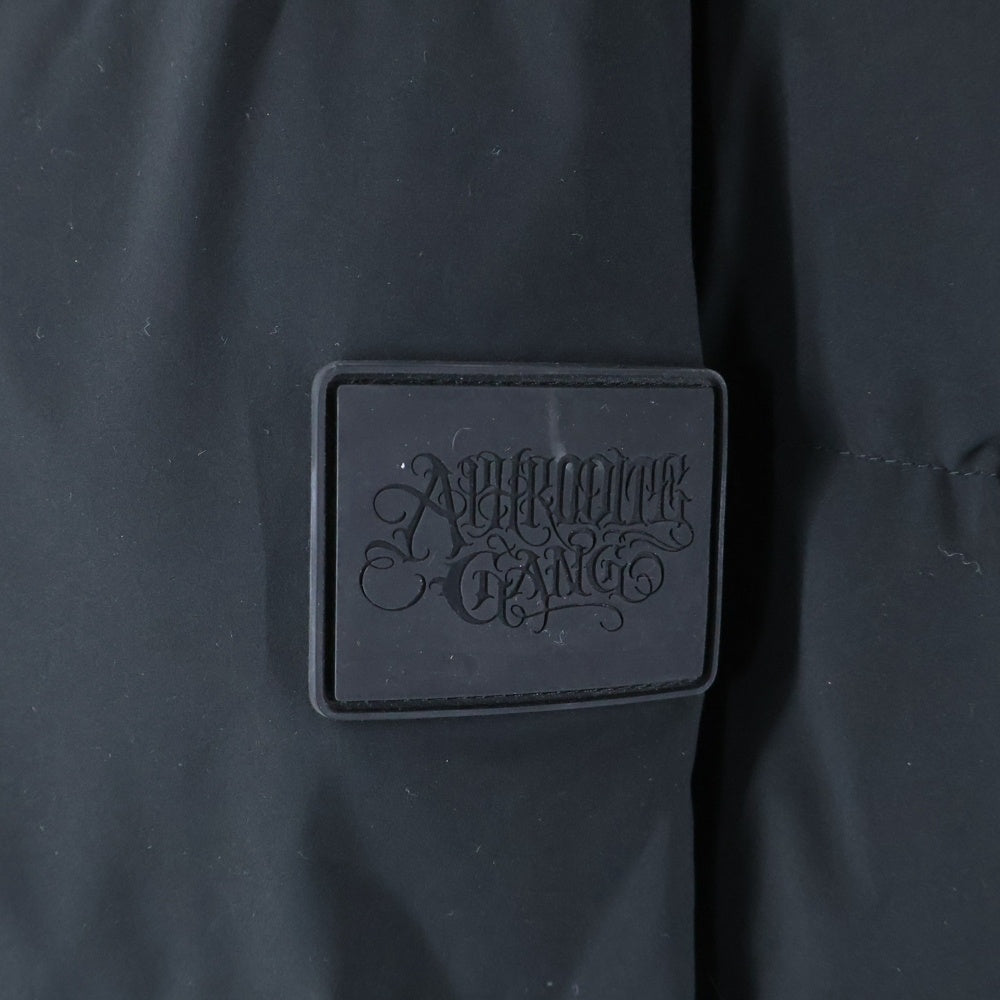 BUDSPOOL(バッズプール) CIRCLE LOGO DOWN JACKET サークルロゴ ハイネック ダウンジャケット ブラック