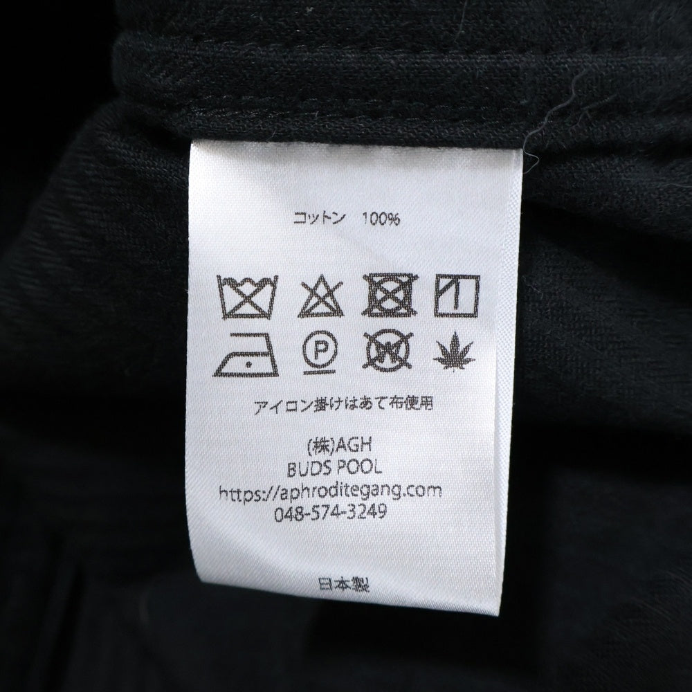 BUDSPOOL(バッズプール) APHRODITEGANG LOGO EMBROIDERY CORDUROY JACKET アフロディーテギャング ロゴ エンブロイダリー コーデュロイ ジャケット ブラック