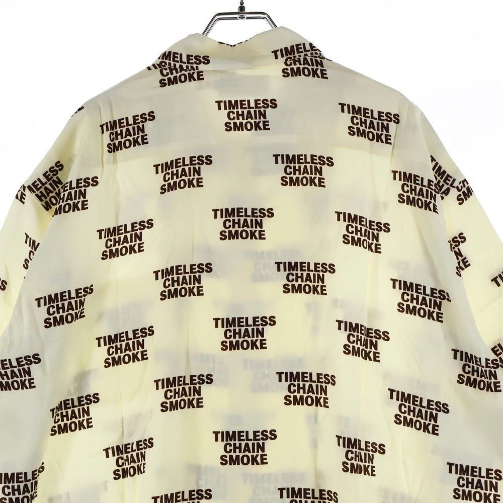 BUDSPOOL(バッズプール) TCS PATTERN ORVERSIZE SHIRT タイムレス チェーン スモーク パターン 半袖シャツ アイボリー