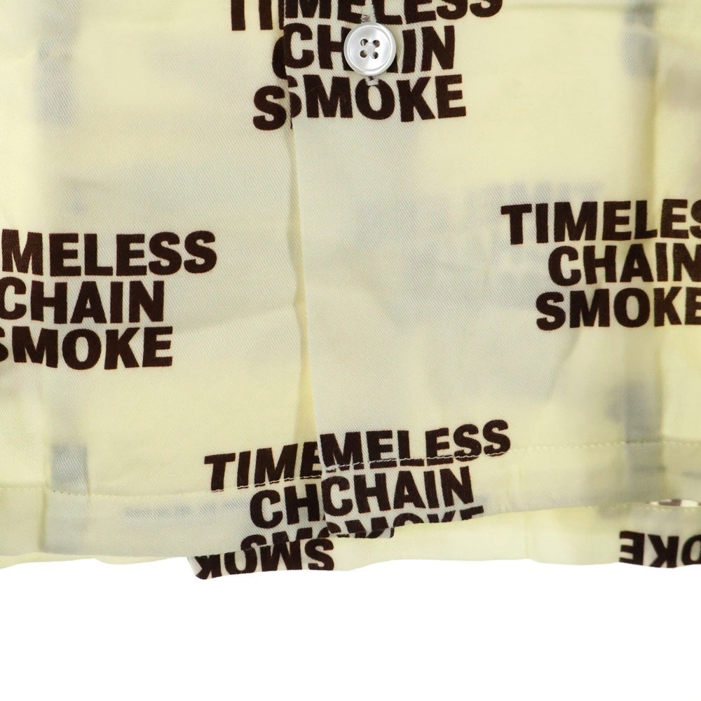 BUDSPOOL(バッズプール) TCS PATTERN ORVERSIZE SHIRT タイムレス チェーン スモーク パターン 半袖シャツ アイボリー