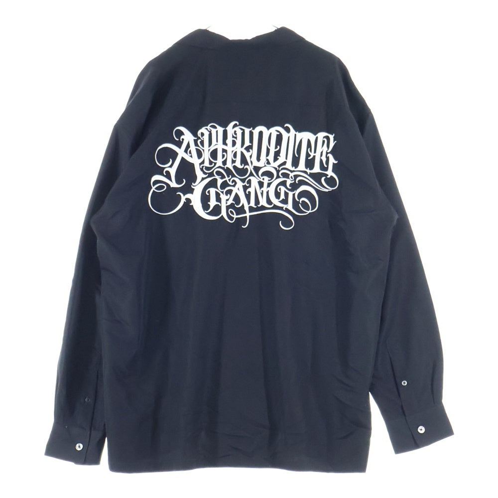 BUDSPOOL(バッズプール) APHRODITEGANG CLASSIC LOGO EMBROIDERY NYLON JACKET アフロディーテギャング クラシック ロゴ エンブロイダリー オープンカラー ロングスリーブ 長袖シャツ