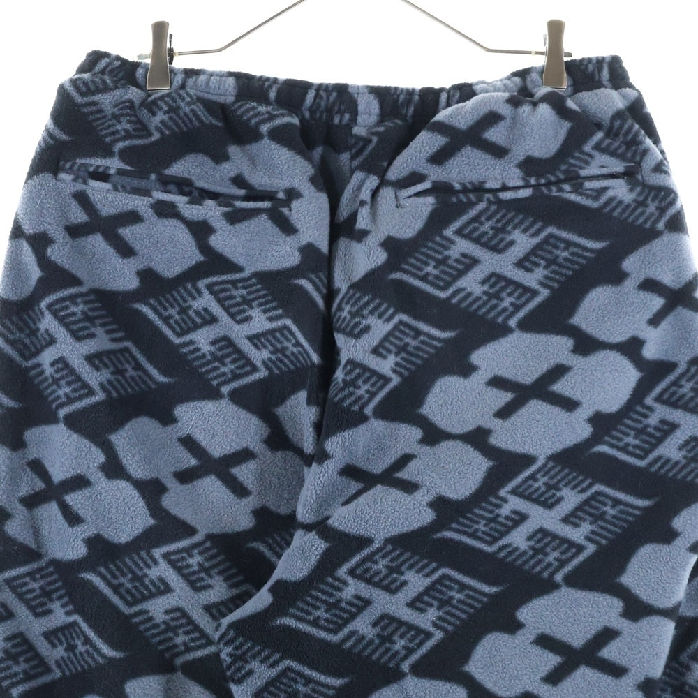 BUDSPOOL(バッズプール) ×GAKKIN BOA FLEECE PANTS ガッキン ジップアップ ボア フリース ジョガーパンツ ブラック/グレー