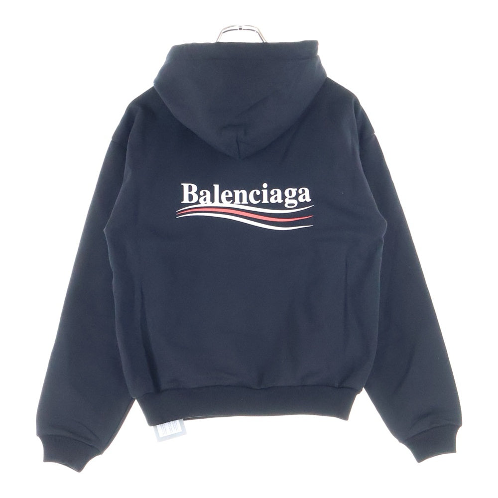 BALENCIAGA(バレンシアガ) Campaign Logo Hoodie キャンペーンロゴ フーディ プルオーバースウェットパーカー ブラック 556145 TBV14