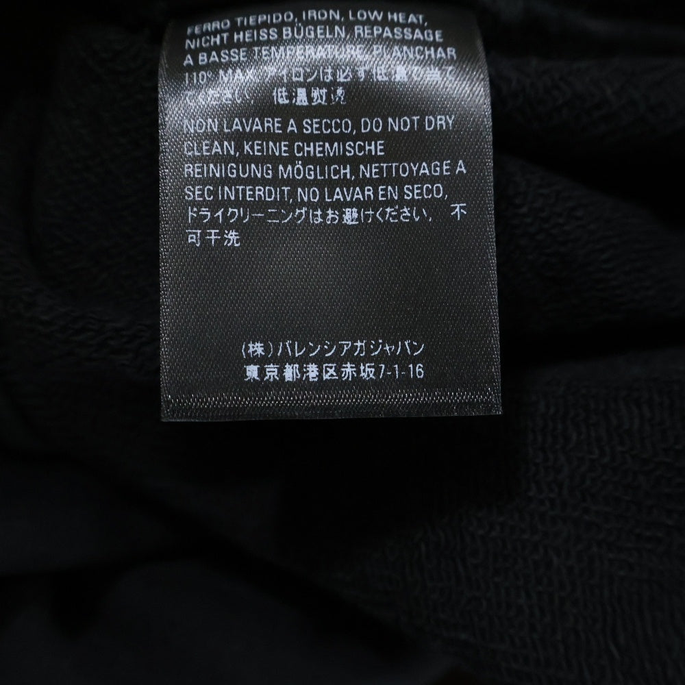BALENCIAGA(バレンシアガ) Campaign Logo Hoodie キャンペーンロゴ フーディ プルオーバースウェットパーカー ブラック 556145 TBV14