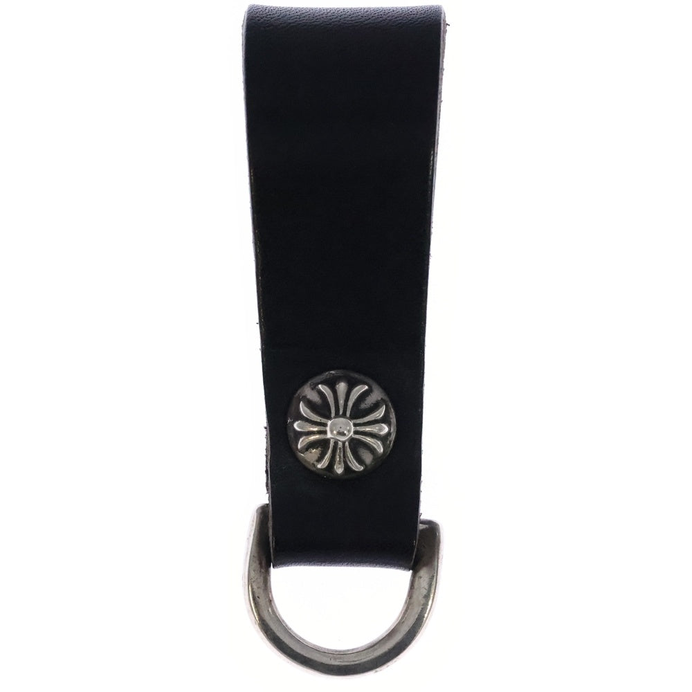 CHROME HEARTS(クロムハーツ) BELT LOOP D RING Dリング クロスボールベルトループ ブラック/シルバー BCA415
