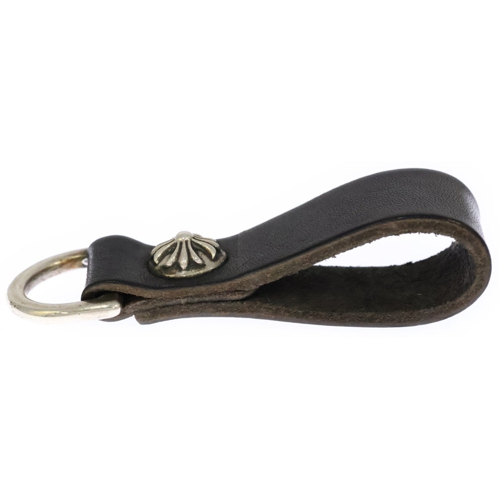 CHROME HEARTS(クロムハーツ) BELT LOOP D RING Dリング クロスボールベルトループ ブラック/シルバー BCA415