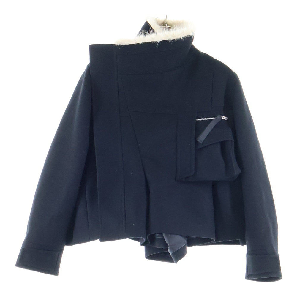 Sacai(サカイ) 25AW WOOL MELTON BLOUSON マルチポケット ウール メル
