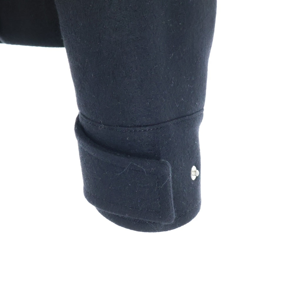 Sacai(サカイ) 25AW WOOL MELTON BLOUSON マルチポケット ウール メルトンファー付き ジャケット レディース ブラック 25-08068