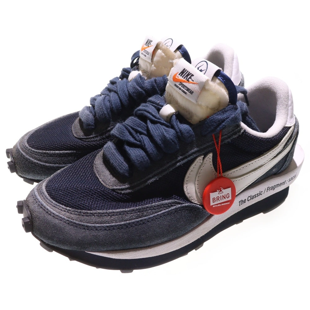 NIKE(ナイキ) ×Sacai FRAGMENT DESIGN LD WAFFLE サカイ フラグメント ワッフル ローカットスニーカー レディース ネイビー US5/23.5cm DH2684-400